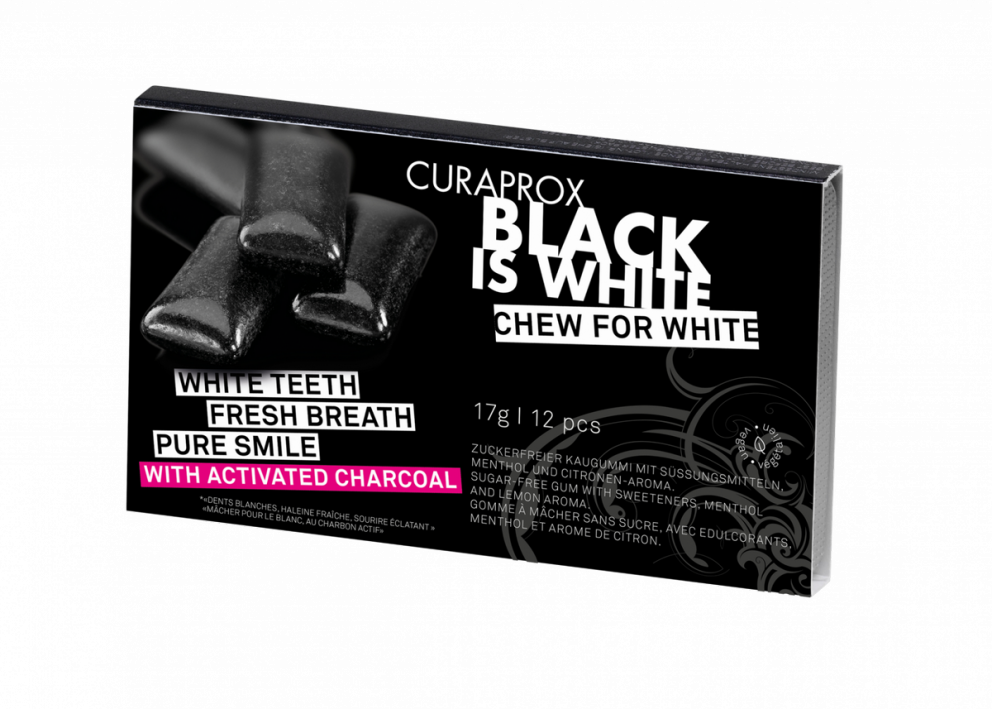 Curaprox Black is White tyggjó