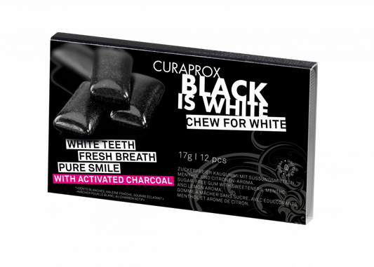 Curaprox Black is White tyggjó